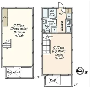 東京都品川区上大崎3【マンション】の間取り