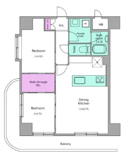 ビエラコート南浦和【10階】の間取り