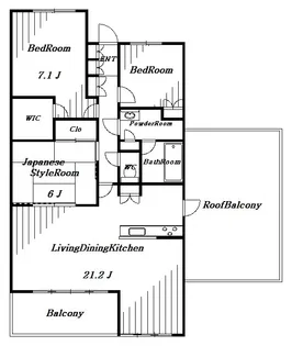 セントラルパーク・イースト E棟【10階】の間取り
