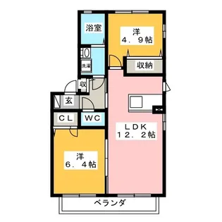 エクセレントティアラ【2階】の間取り