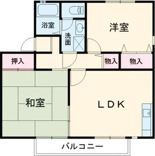 グロース川西A棟【1階】の間取り