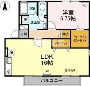 オークタウン B棟【2階】の間取り