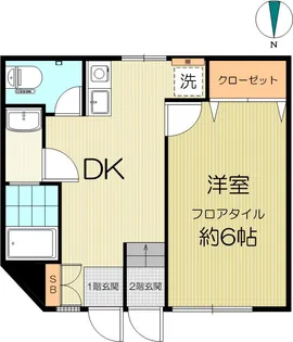 グリーンハウスII【1階】の間取り