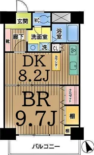 リオベルデ貮番館【3階】の間取り