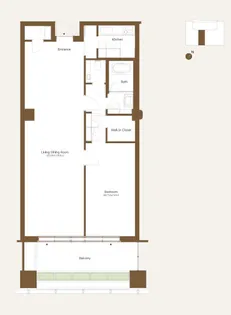 アークヒルズフロントタワーRop【11階】の間取り