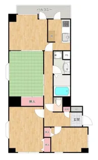 サンライズOHJI【6階】の間取り