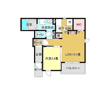 ヴィアレイス【1階】の間取り