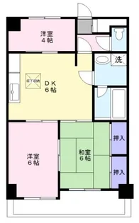 エクセリア中山【2階】の間取り