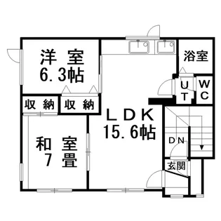 ハイツ田代文苑【2階】の間取り