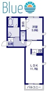 神奈川県鎌倉市台2【アパート】の間取り