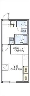 レオパレスファミリア【1階】の間取り