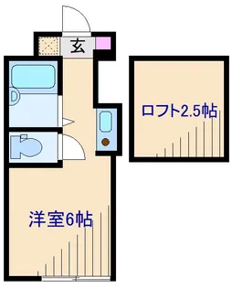 神奈川県横浜市神奈川区松見町2【アパート】の間取り