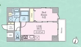 THE ROOM【5階】の間取り