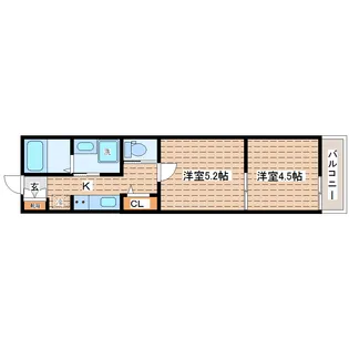 エトワール六丁の目【3階】の間取り