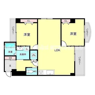 藤和新町コープ【3階】の間取り