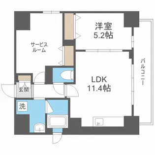 ミラノ堺筋【2階】の間取り