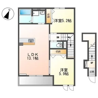 オリエンタル コート【2階】の間取り