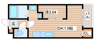 プラシード幸町【1階】の間取り