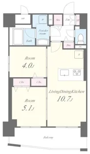 Portofino(ポルトフィーノ)【8階】の間取り