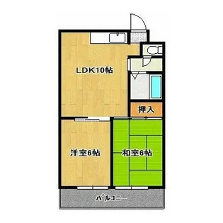 鈴木ハイツ【1階】の間取り