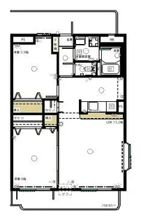 エスパシオ【1階】の間取り