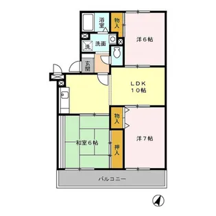 グランメール藤原【3階】の間取り