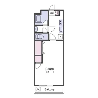 桜町コーポ【5階】の間取り