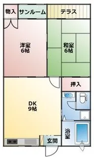 グリーンヒル原【1階】の間取り