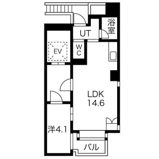 FLEG広尾FUSE フレッグ広尾フューズ【8階】の間取り