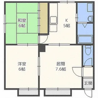 幸和ハイツ【2階】の間取り