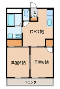サンライズみつはし【3階】の間取り