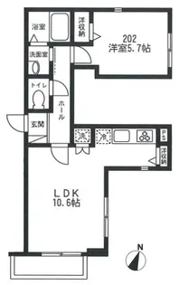 リブレビエント【2階】の間取り