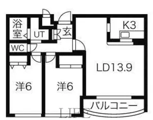 ソレアード92【3階】の間取り