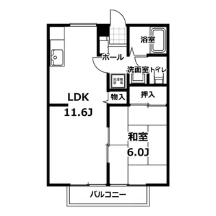 パストラル神楽沢A棟【2階】の間取り