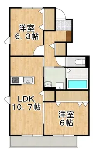 ユアメゾン益野A【1階】の間取り