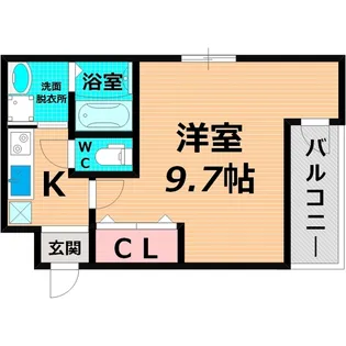 フジパレス鶴見III番館【3階】の間取り