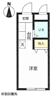 グリーンハイツエドヤ【3階】の間取り