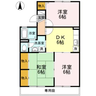 メゾンドールα B棟【1階】の間取り