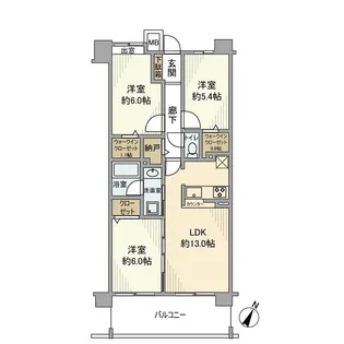 グランシエロ朝霞台シエナの丘【13階】の間取り