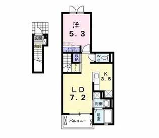 レグラス【2階】の間取り