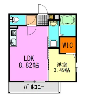 H1蘇我【2階】の間取り