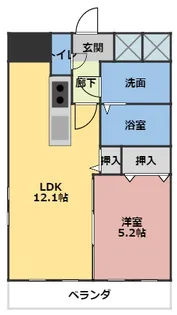 ライフコート丸之内【9階】の間取り