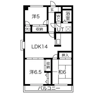 メゾンシャンポール【1階】の間取り