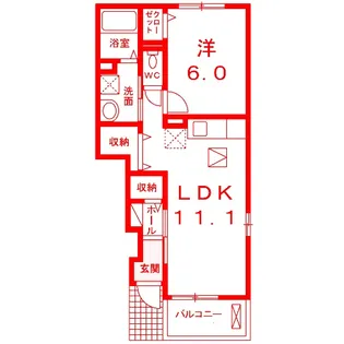 コートロティー【1階】の間取り