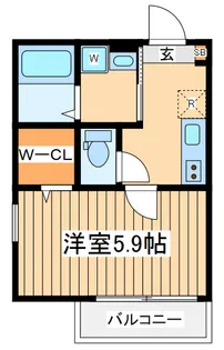 ウィズファン小田急相模原駅南口【1階】の間取り