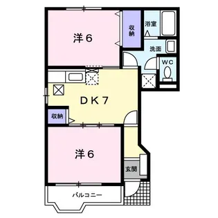 ルフトパルティール【1階】の間取り