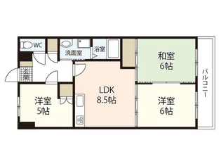 草津東壱番館【2階】の間取り