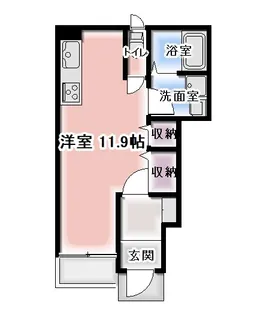 グランディール・ヒロII【1階】の間取り