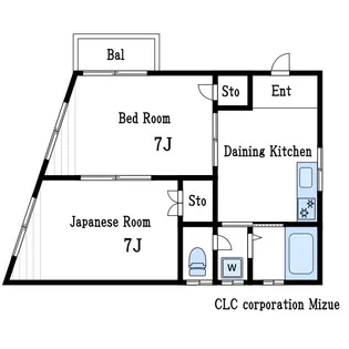 奥田マンション【2階】の間取り