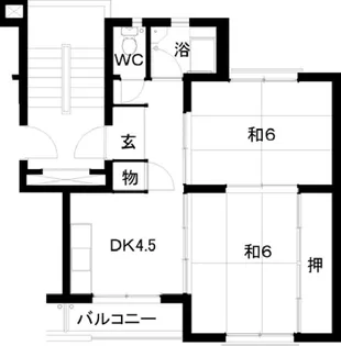 紫2棟【1階】の間取り